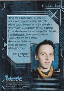 2004 Inkworks Alien vs. Predator #5 Miller Back