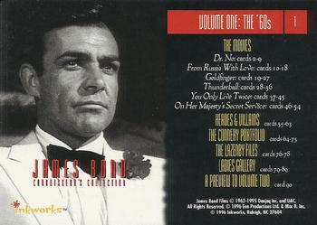 1996-97 Inkworks James Bond Connoisseur's Collection #1 Volume One: The '60s Back