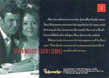 1996-97 Inkworks James Bond Connoisseur's Collection #53 On Her Majesty's Secret Service Back