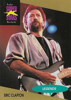 1991 Pro Set SuperStars MusiCards #3 Eric Clapton Front