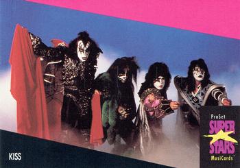 1991 Pro Set SuperStars MusiCards #197 Kiss Front