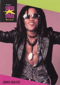1991 Pro Set SuperStars MusiCards #61 Lenny Kravitz Front