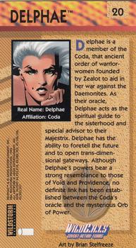 1994 Wildstorm WildC.A.T.s #20 Delphae Back