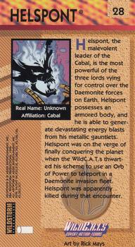 1994 Wildstorm WildC.A.T.s #28 Helspont Back