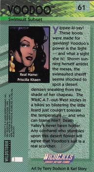 1994 Wildstorm WildC.A.T.s #61 Voodoo Back
