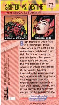 1994 Wildstorm WildC.A.T.s #73 Grifter vs. Destine Back