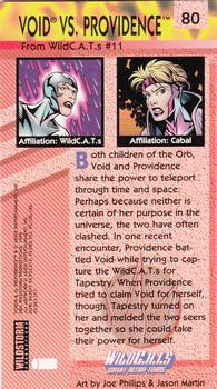 1994 Wildstorm WildC.A.T.s #80 Void vs. Providence Back