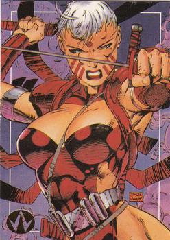 1993 Topps WildC.A.T.s #29 She's Sister Zealot. Born and h Front