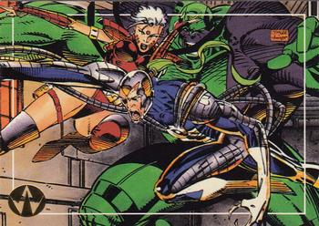 1993 Topps WildC.A.T.s #35 Sister Zealot and Grifter agree Front