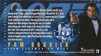 1998 Inkworks The Women of James Bond #23 Pam Bouvier Back