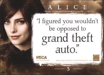 2009 NECA Twilight New Moon #5 Alice Back