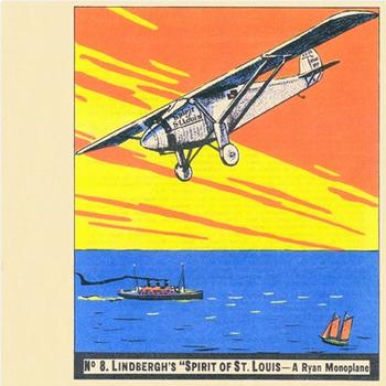 1936 Goudey History of Aviation (R65) #8 Lindbergh's 