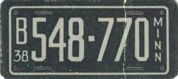 1938 Goudey Auto License Plates (R19-3) #NNO Minnesota Front