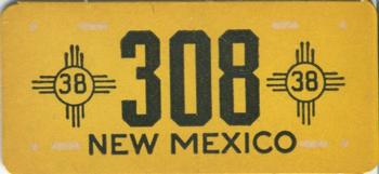 1938 Goudey Auto License Plates (R19-3) #NNO New Mexico Front