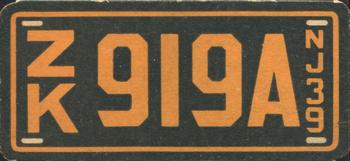 1939 Goudey Auto License Plates (R19-4) #NNO New Jersey Front