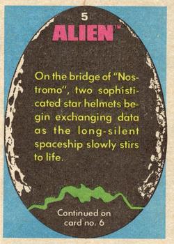 1979 Topps Alien #5 Electronic Conversation Back