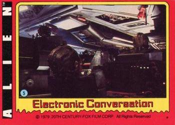 1979 Topps Alien #5 Electronic Conversation Front
