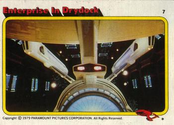 1979 Topps Star Trek: The Motion Picture #7 Enterprise In Drydock Front