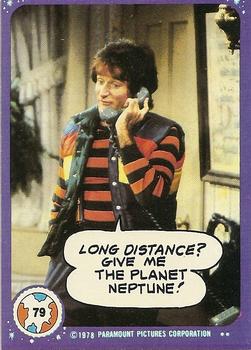 1978 Topps Mork & Mindy #79 Long distance? Give me the Planet Neptune! Front