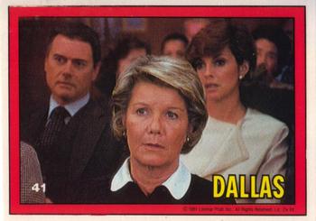 1981 Donruss Dallas #41 Miss Ellie in court Front