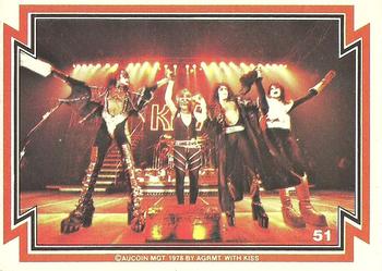 1978 Donruss Kiss #51 Kiss on stage Front
