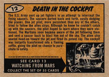 2012 Topps Mars Attacks Heritage - Green Border #12 Death in the Cockpit Back