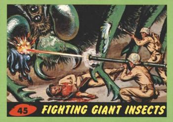 2012 Topps Mars Attacks Heritage - Green Border #45 Fighting Giant Insects Front