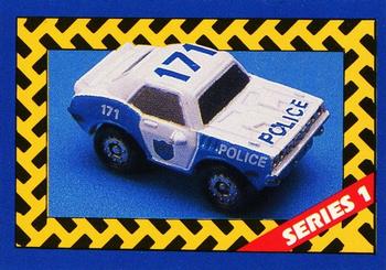 1989 Micro Machines Microcards #20 Police Car Front