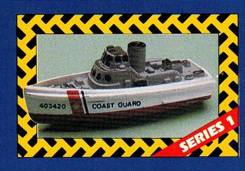 1989 Micro Machines Microcards #70 US Coast Guard Patrol Boat Front