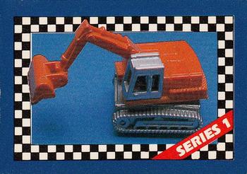 1989 Micro Machines Microcards #86 Sun Color Changers Excavator Front