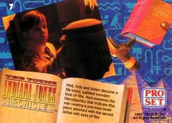 1992 Pro Set The Young Indiana Jones Chronicles #7 Egypt 1908 Back
