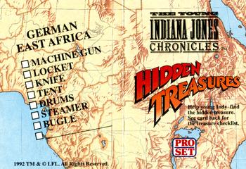 1992 Pro Set The Young Indiana Jones Chronicles - Hidden Treasures Fold-Outs #NNO German East Africa Front
