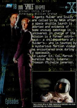 1995 Topps The X-Files Season One #18 1X08 