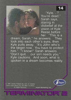 1991 Impel Terminator 2: Judgment Day #14 Dreams Meet Reality for Kyle and Sarah Back