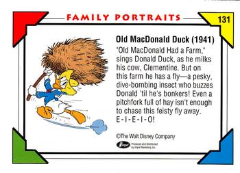 1991 Impel Disney #131 Old MacDonald Duck (1941) Back