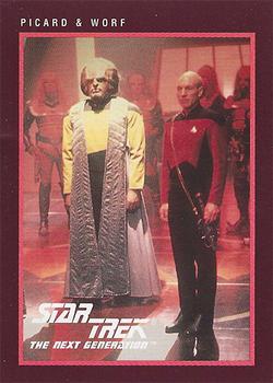 1991 Impel Star Trek 25th Anniversary #288 Picard & Worf Front