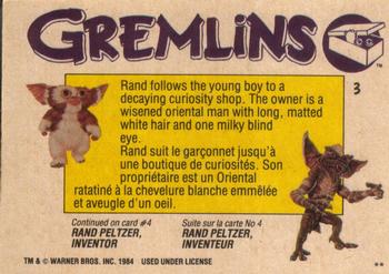 1984 O-Pee-Chee Gremlins #3 The Old Oriental Man Back