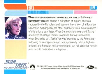 1992 Impel Star Trek: The Next Generation #028 Sela Back