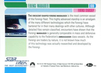1992 Impel Star Trek: The Next Generation #036 Ferengi Marauder Back