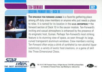1992 Impel Star Trek: The Next Generation #062 Ten-Forward Back