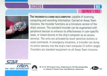 1992 Impel Star Trek: The Next Generation #069 Tricorder Back