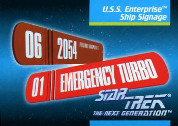 1992 Impel Star Trek: The Next Generation #074 U.S.S. Enterprise Ship Signage Front