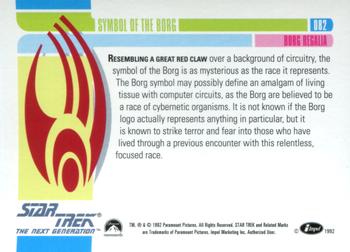 1992 Impel Star Trek: The Next Generation #082 Symbol of the Borg Back