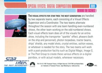 1992 Impel Star Trek: The Next Generation #089 Special Effects:  Digital Composition Back