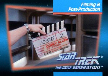 1992 Impel Star Trek: The Next Generation #091 Filming & Post-Production Front