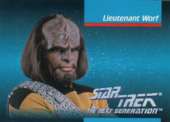 1992 Impel Star Trek Next Generation #7 Lieutenant Worf Front