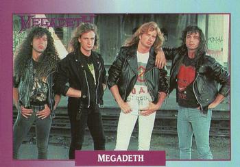 1991 Brockum Rock Cards #10 Megadeth Front