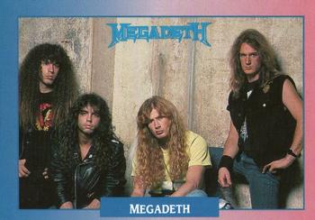 1991 Brockum Rock Cards #82 Megadeth Front