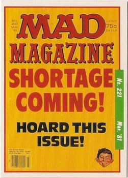1992 Lime Rock Mad Magazine #221 March 1981 Front