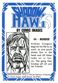 1992 Comic Images Shadow Hawk #44 Murder Back